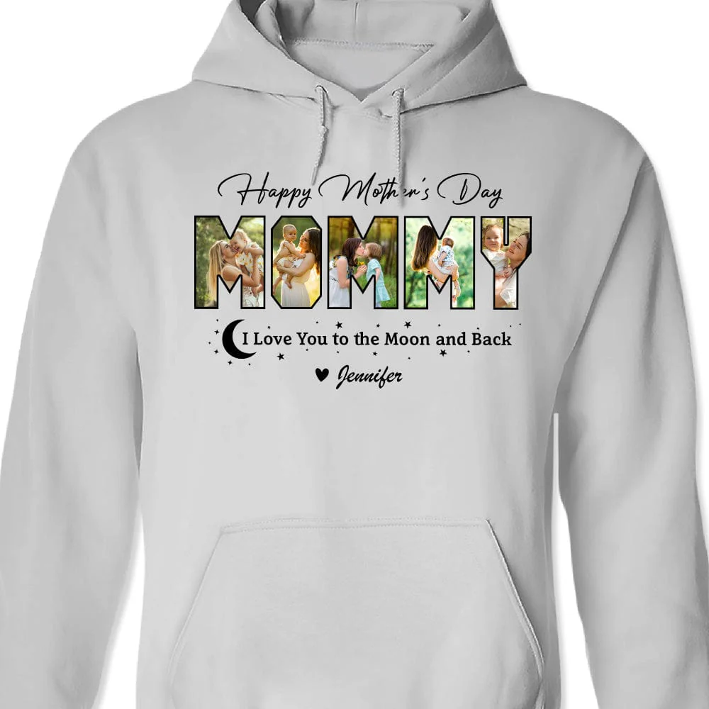 Custom Photo Happy Mother's Day Love You To The Moon And Back Bright Shirt TA29 889050 - Image 5