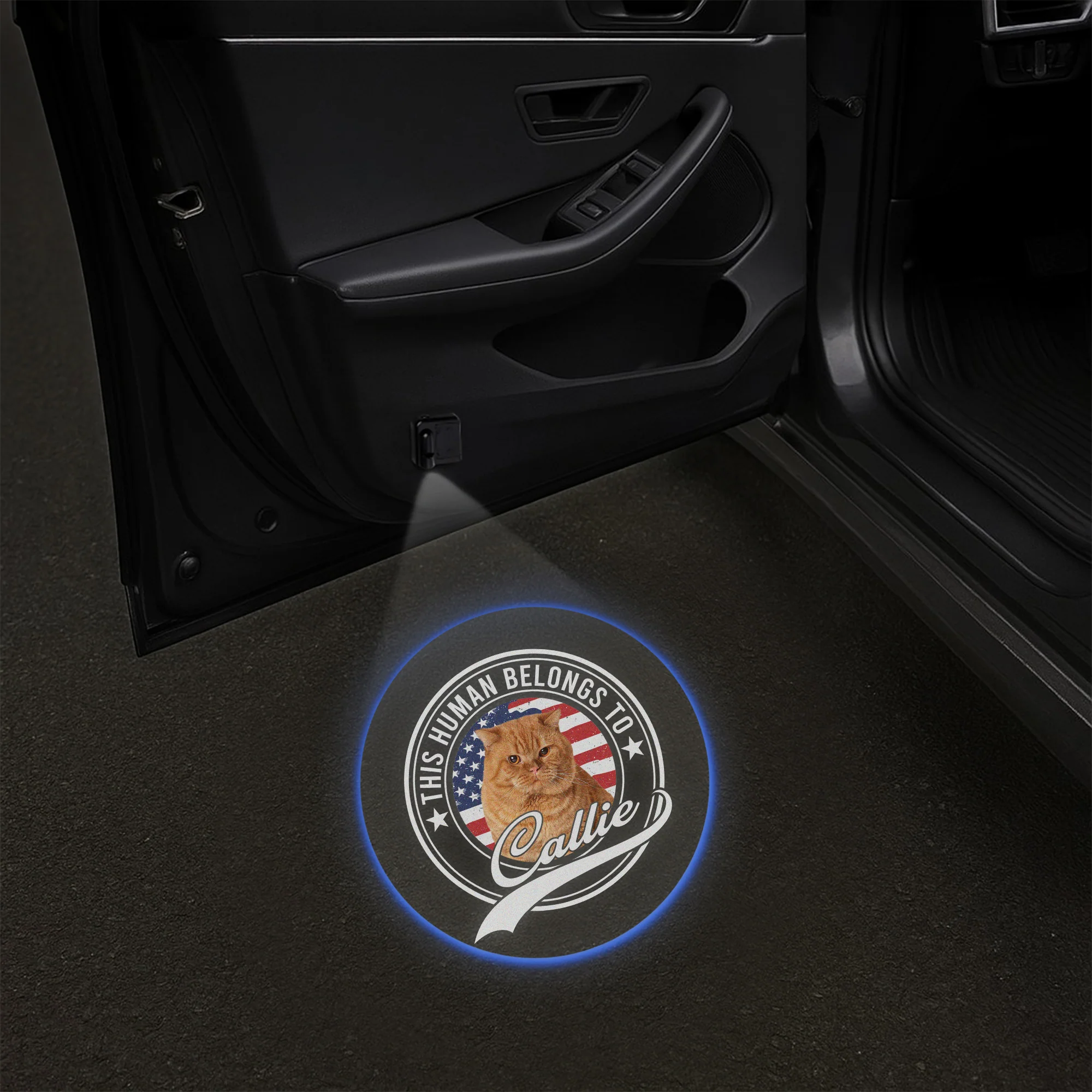 Custom Photo Human Belongs To Dog Cat Pet Car Door Projector Light HO82 894356 - Image 8