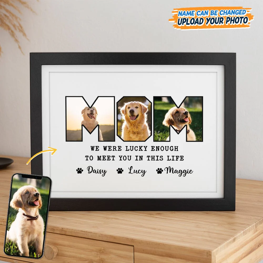 Custom Photo I Am Lucky Enough To Meet You In This Life Picture Frame N304 889158 - Image 2