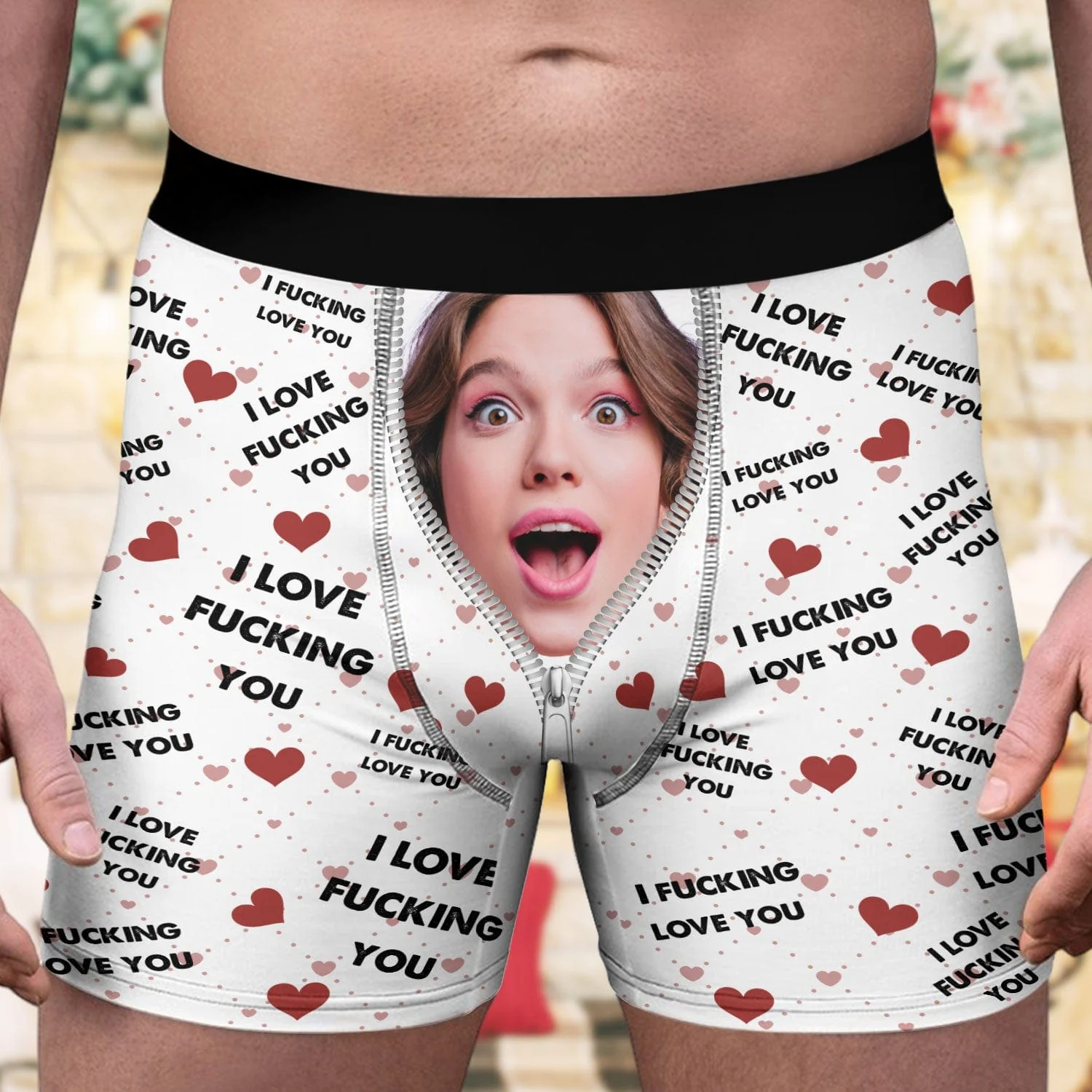 Custom Photo I Love You I Love...You Men's Boxer Briefs DA199 890036 - Image 4