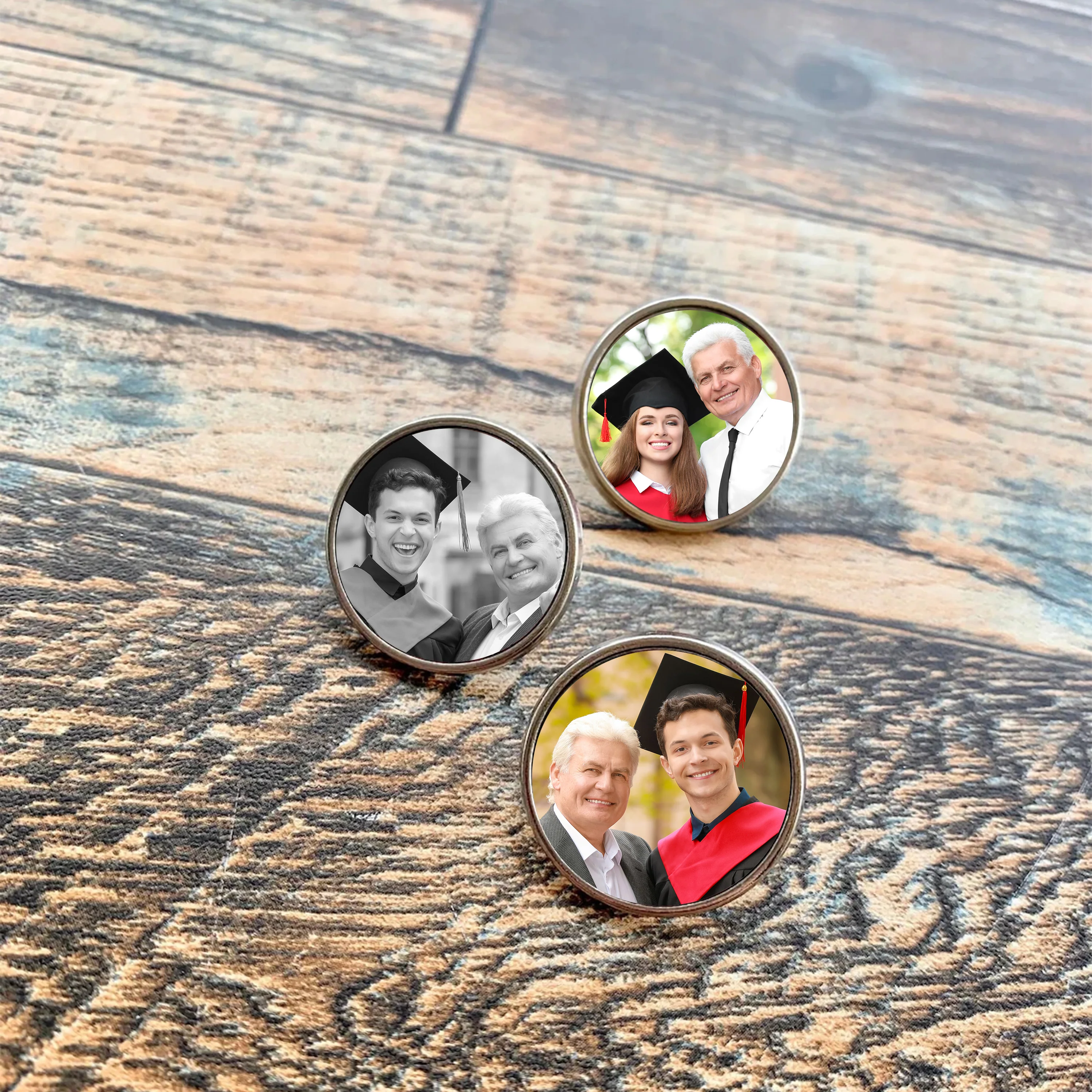 Custom Photo In Loving Memory Memorial Lapel Pin - Gift for Graduation Day, Family Memorial Gifts HO82 901860 - Image 2