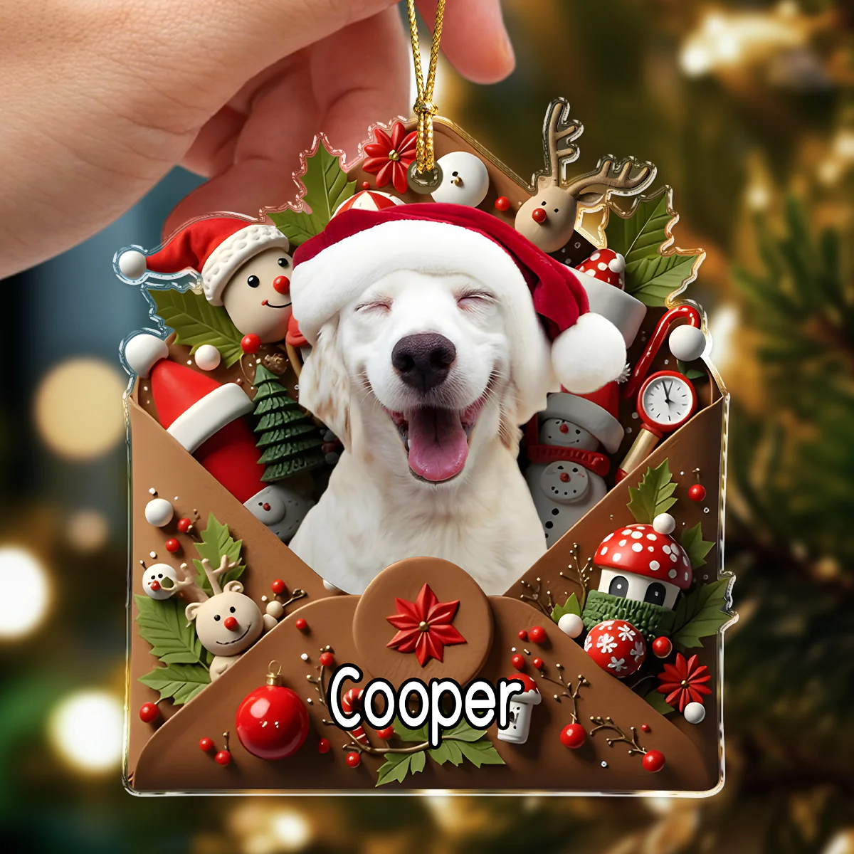 Custom Photo Letter To You 3D Effect Dog Acrylic Ornament HO82 900556 - Image 6