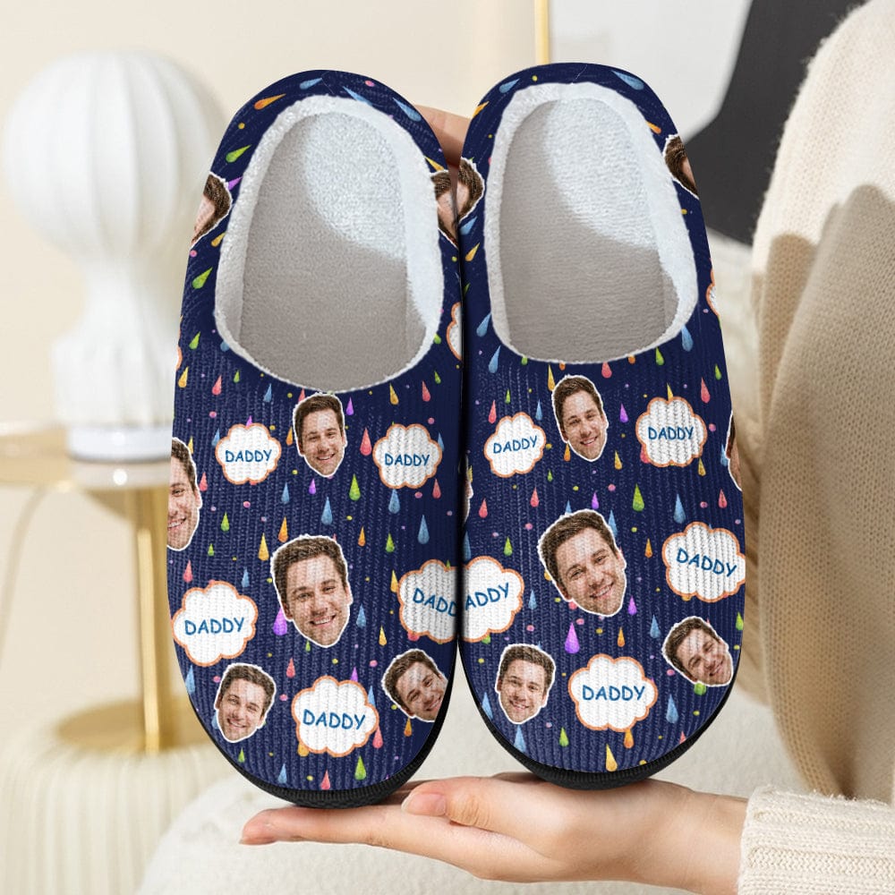 Custom Photo Love You Daddy Christmas Gift Slippers HO82 893020 - Image 7