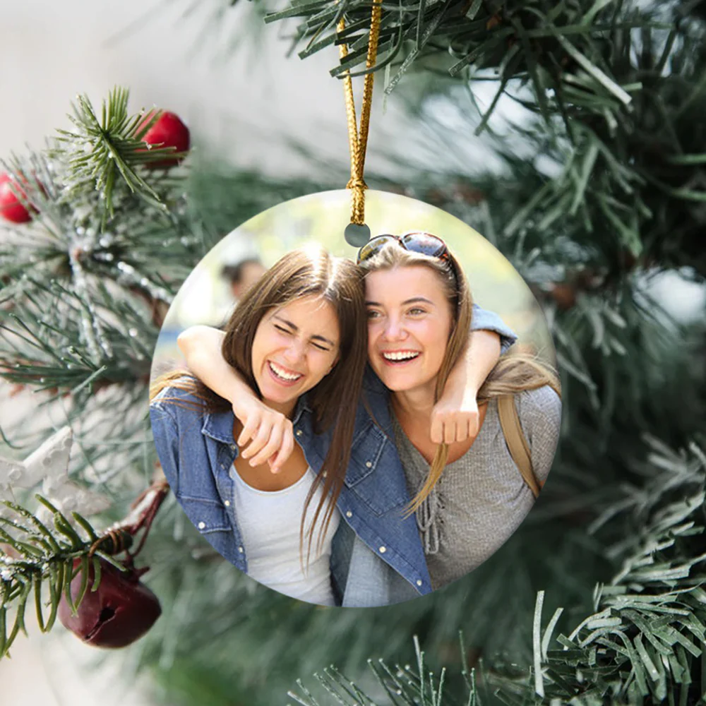Custom Photo Meaningful Friendship Sea Besties Ceramic Ornament HO82 900220 - Image 3