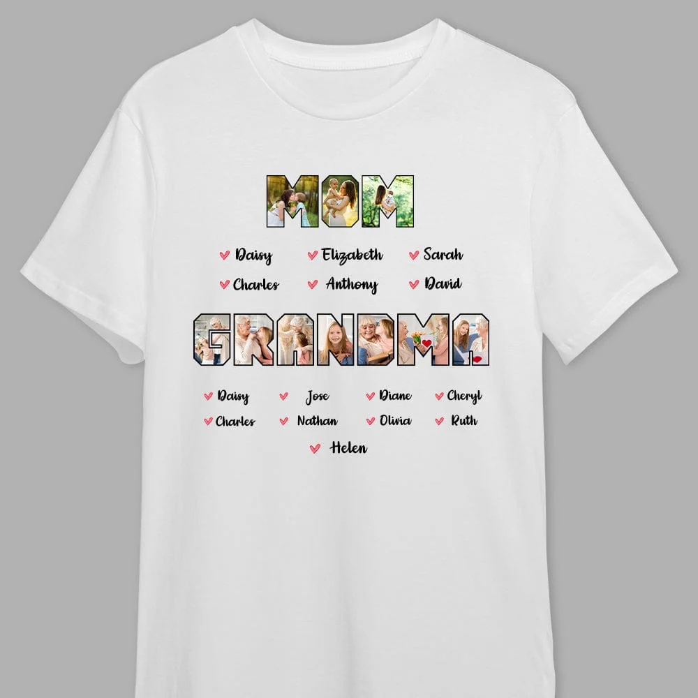 Custom Photo Mom Grandma Bright Shirt N304 889056 - Image 4