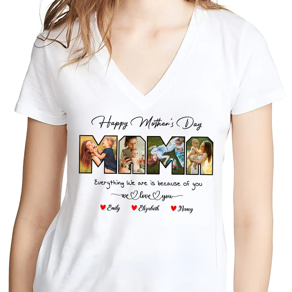 Custom Photo Mother And Daughters Bright Shirt NHS87 889082 - Image 5