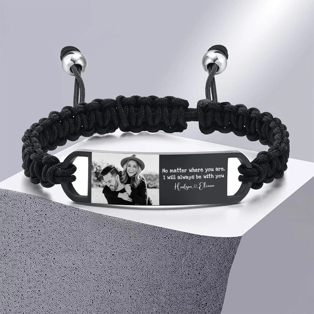 Custom Photo No Matter Where You Are I Will Always With You Couple Bracelet For Men T368 890380 - Image 6