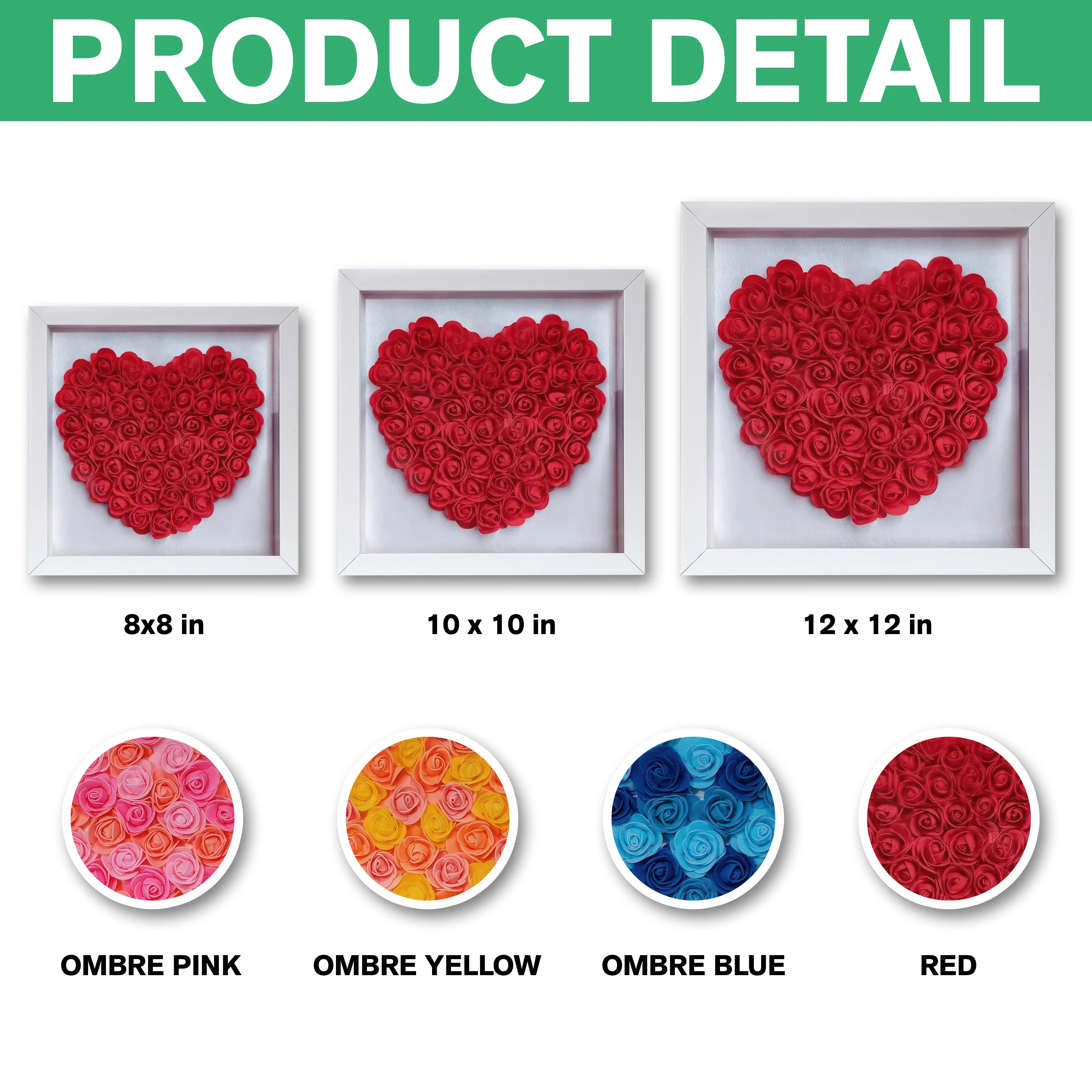 Custom Photo Puzzle With Kids Names Heart Flower Shadow Box HO82 893612 - Image 7