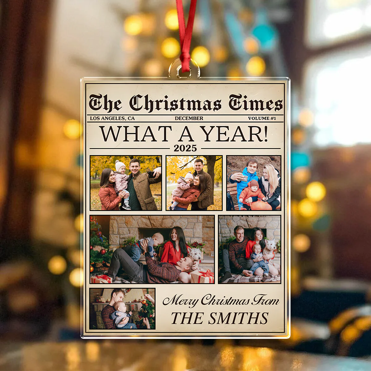 Custom Photo The Christmas Times What A Year Acrylic Ornament Holiday Keepsake For Family HO82 894758 - Image 2