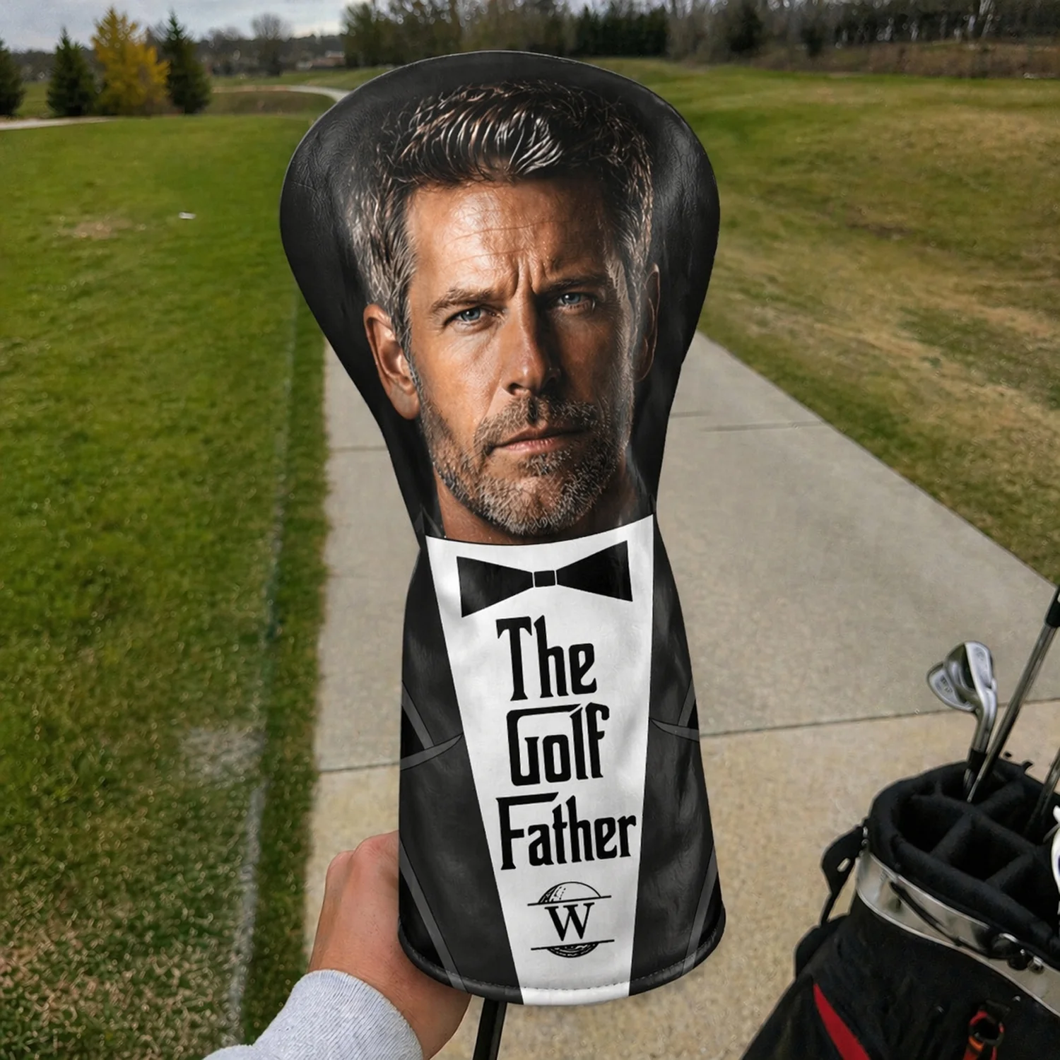 Custom Photo US Flag Golf Head Cover, Golf Club Cover - Gift For Dad, Golf Lovers HO82 902156 - Image 4