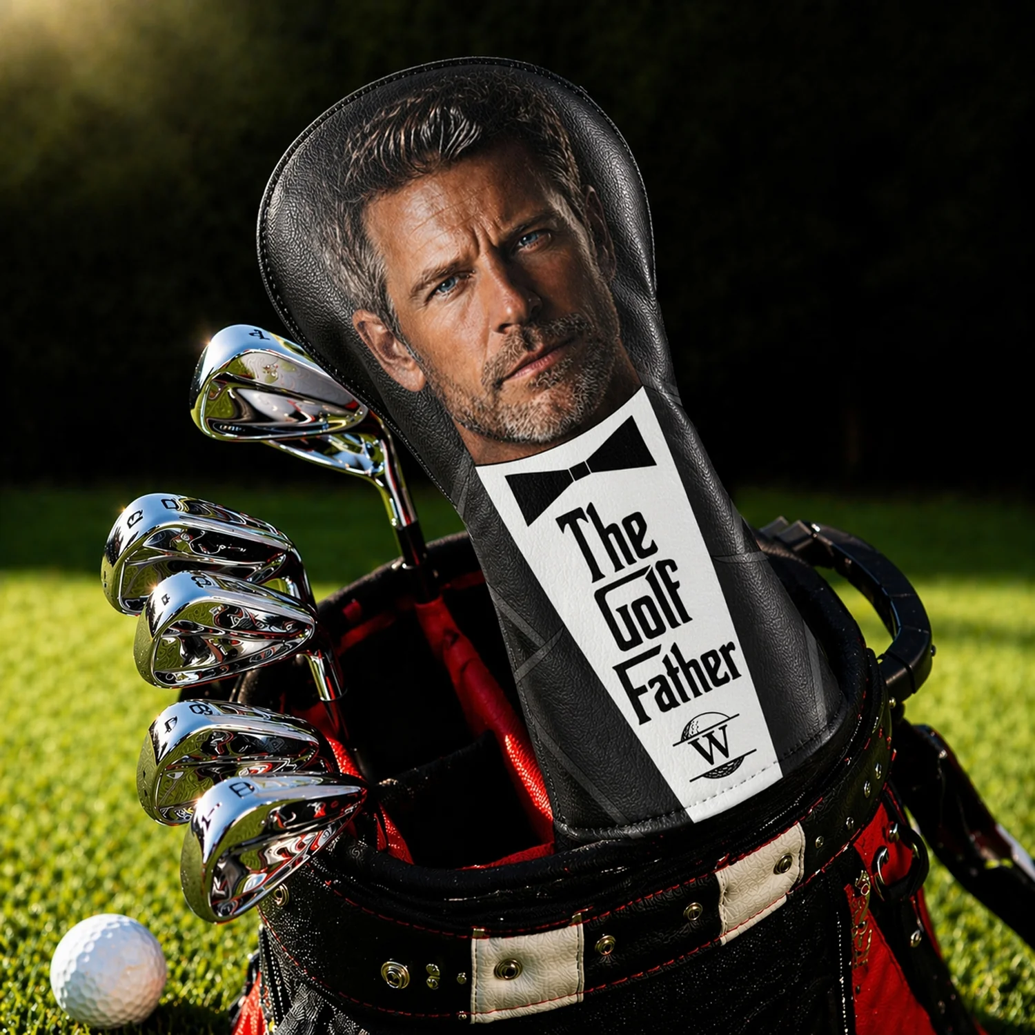 Custom Photo US Flag Golf Head Cover, Golf Club Cover - Gift For Dad, Golf Lovers HO82 902156 - Image 5