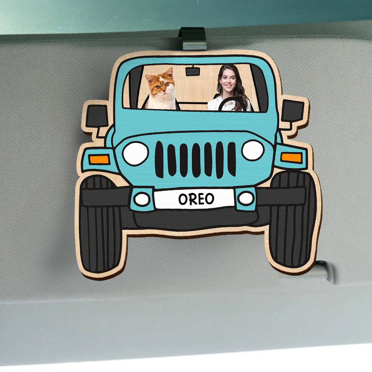 Custom Photo Visor Clip Gift For Dog Cat Lovers HO82 893654 - Image 2