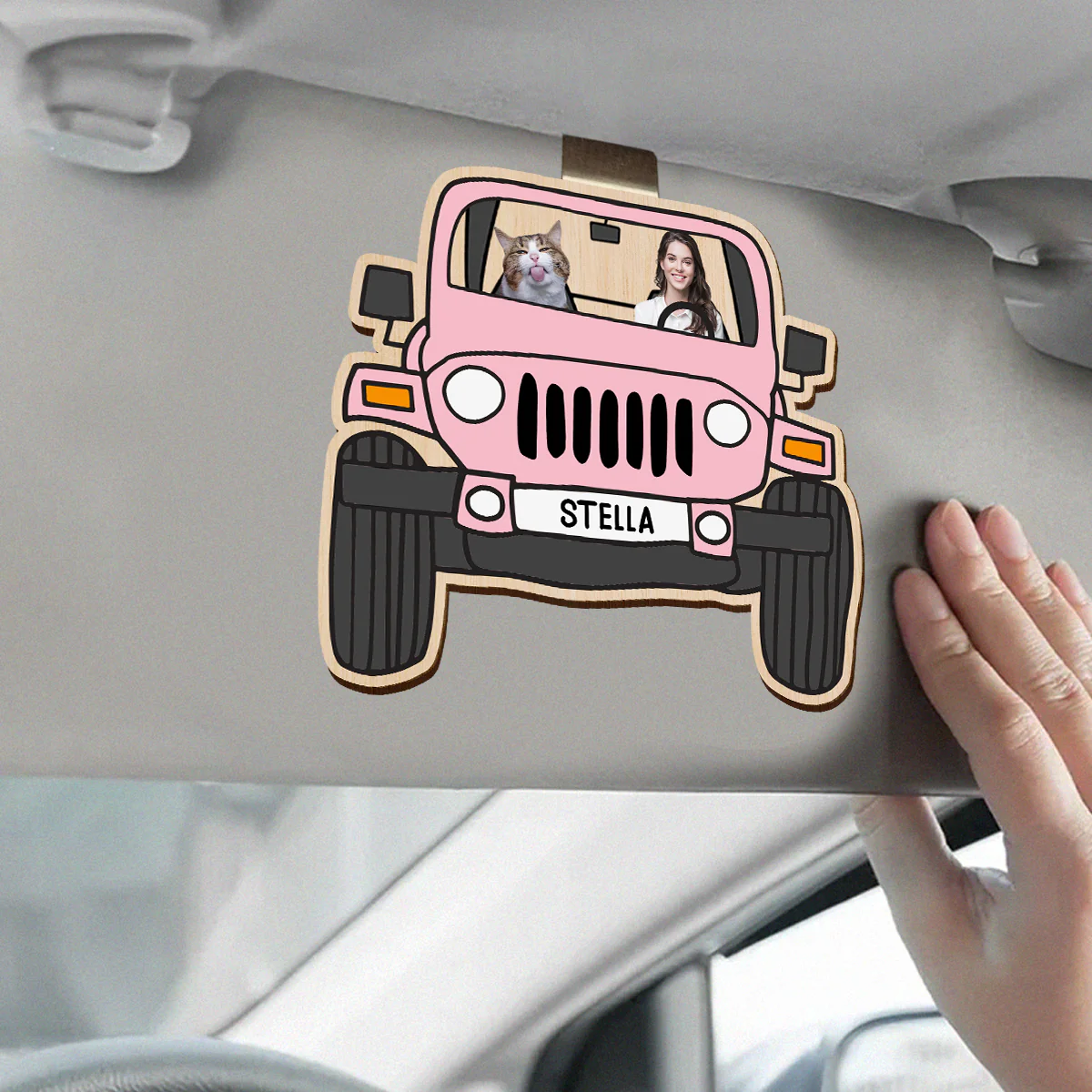 Custom Photo Visor Clip Gift For Dog Cat Lovers HO82 893654 - Image 4
