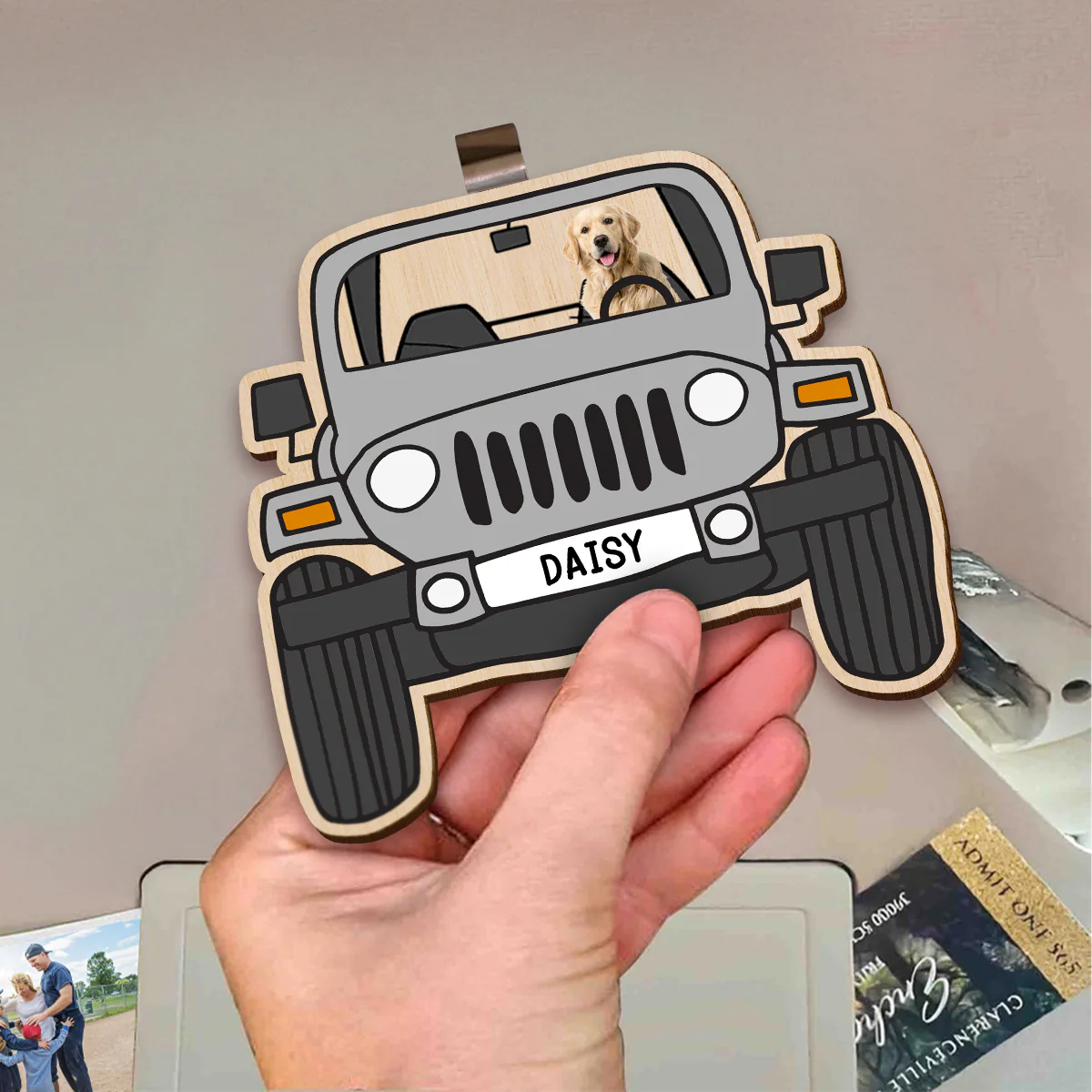 Custom Photo Visor Clip Gift For Dog Cat Lovers HO82 893654 - Image 5
