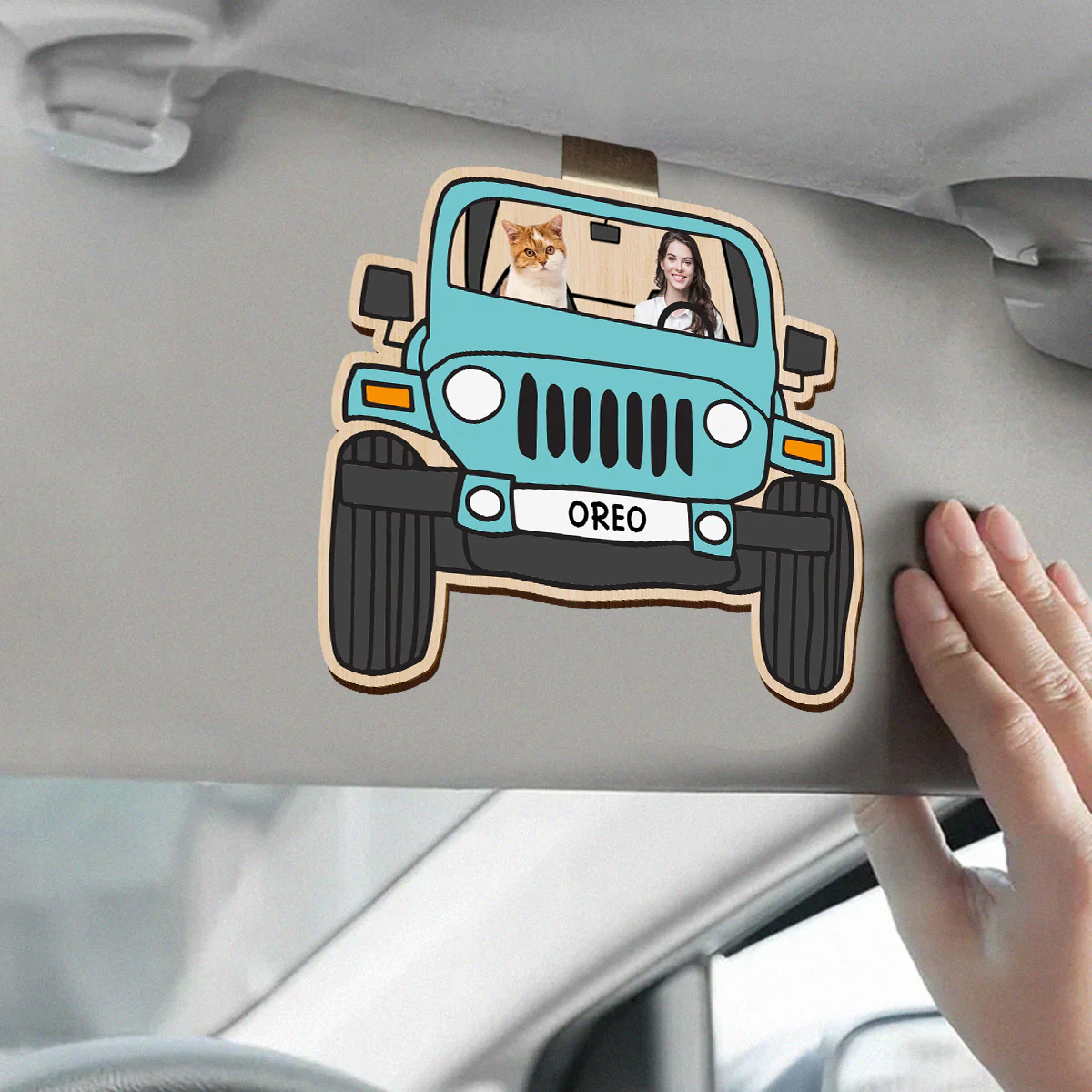 Custom Photo Visor Clip Gift For Dog Cat Lovers HO82 893654 - Image 8