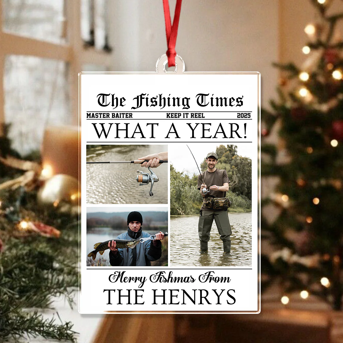 Custom Photo What A Year Acrylic Ornament Christmas Gift For Fishing Lovers HO82 894684 - Image 5