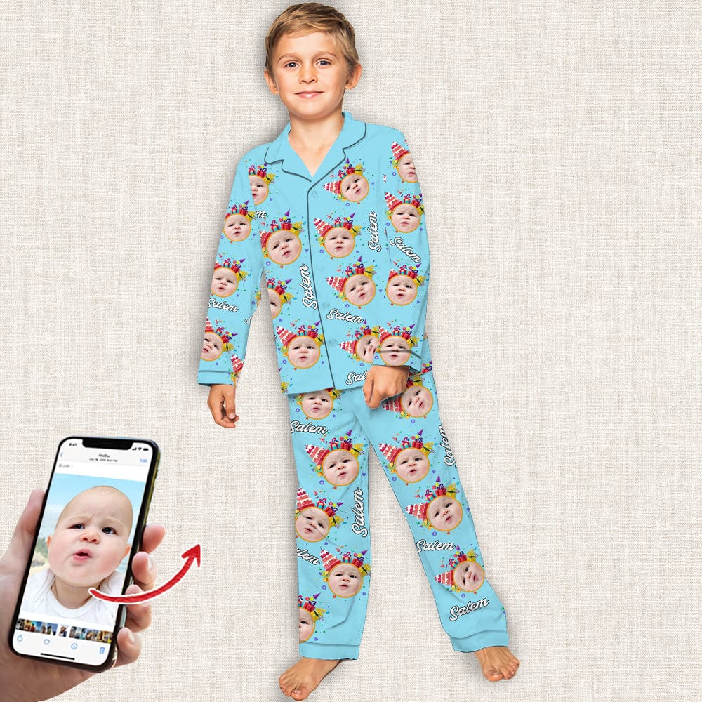 Custom Photo With Colorful Background Birthday Gift Pajamas HO82 891346 - Image 3