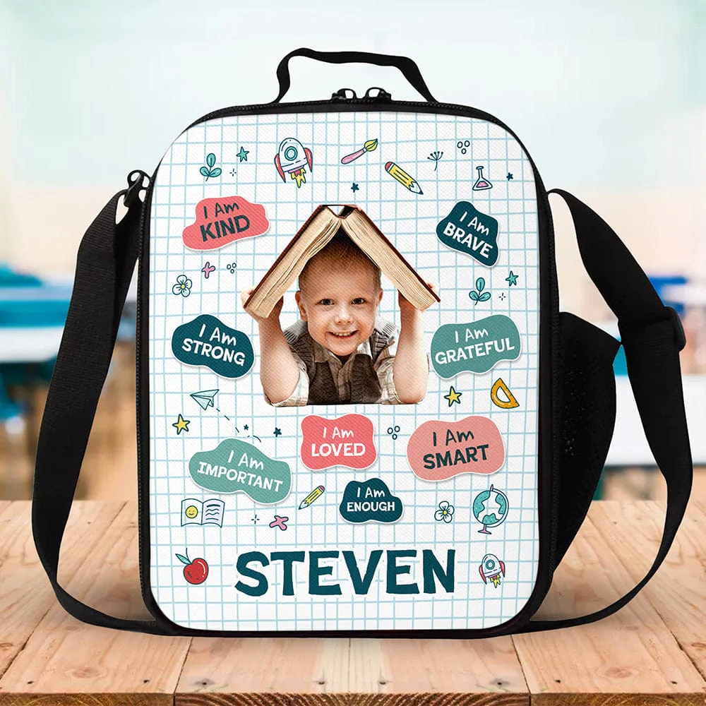 Custom Photo Work Hard Nap Hard Back To School Gift For Kid Lunch Bag HO82 891298