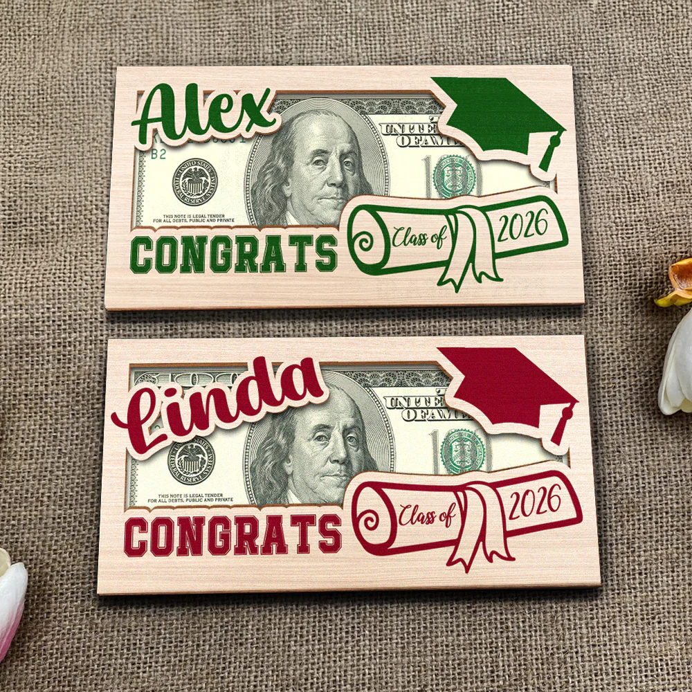 Customized Class Of 2025 Graduation Gifts Wood Money Holder HO82 893566 - Image 4