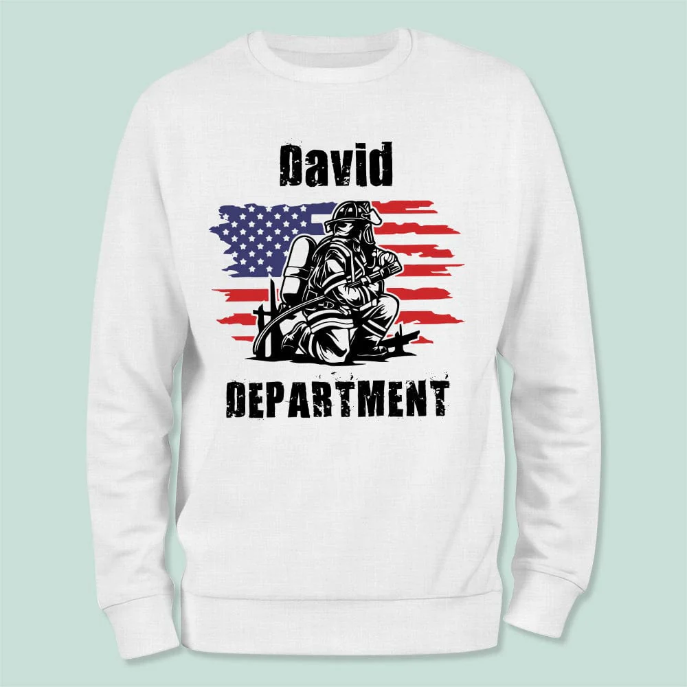 Fire Fighter Department Bright Dad Shirt Personalized Gift NA29 889666
