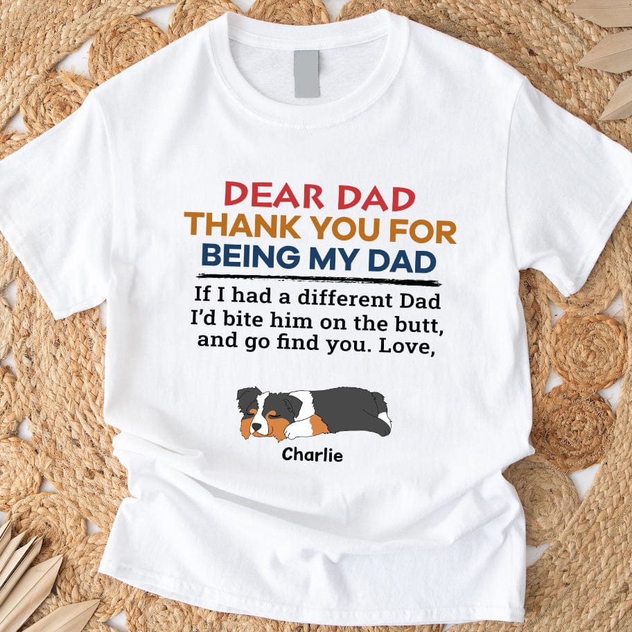 Happy Father's Day Bite The Butt Bright Shirt Personalized Gift HO82 890710 - Image 3