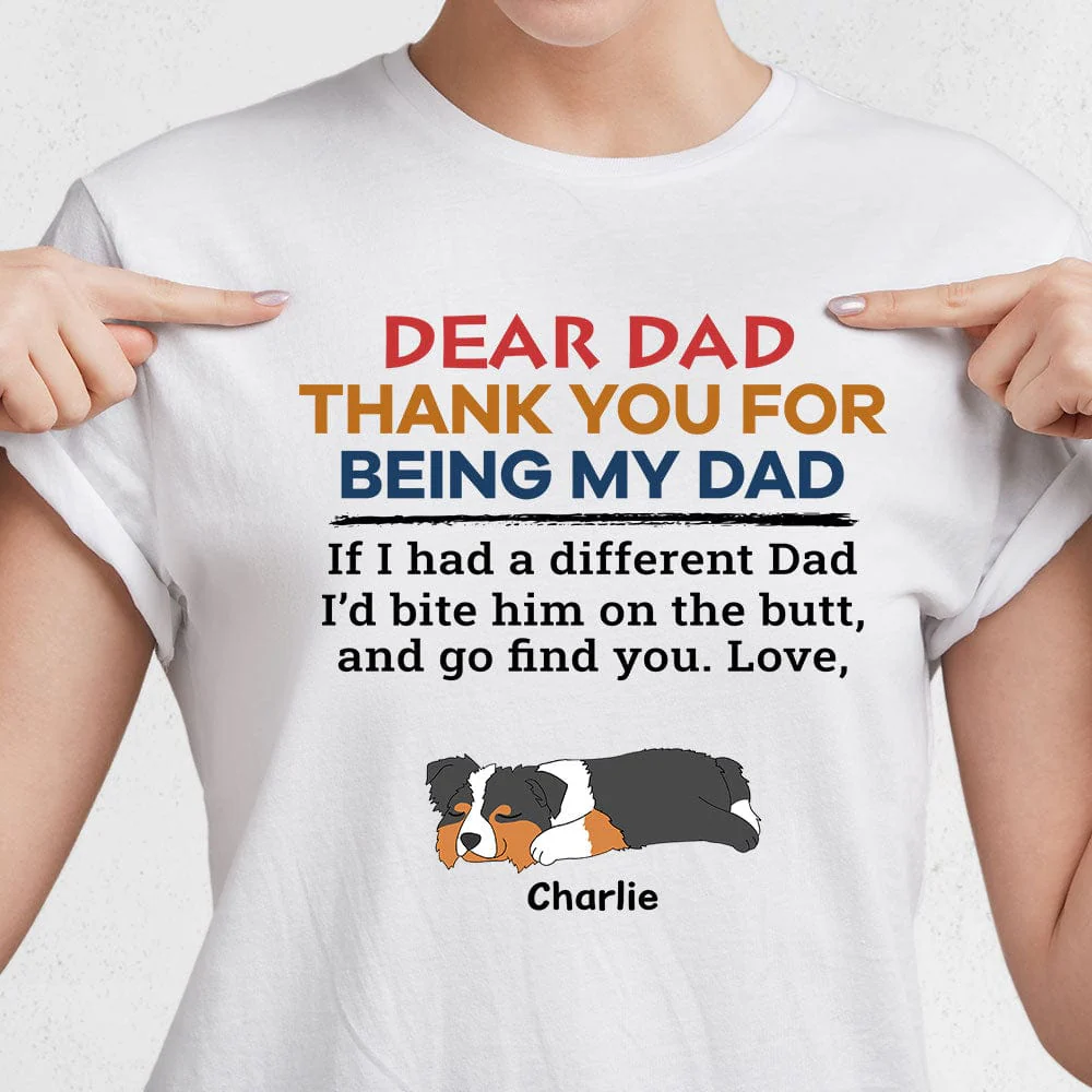 Happy Father's Day Bite The Butt Bright Shirt Personalized Gift HO82 890710 - Image 5