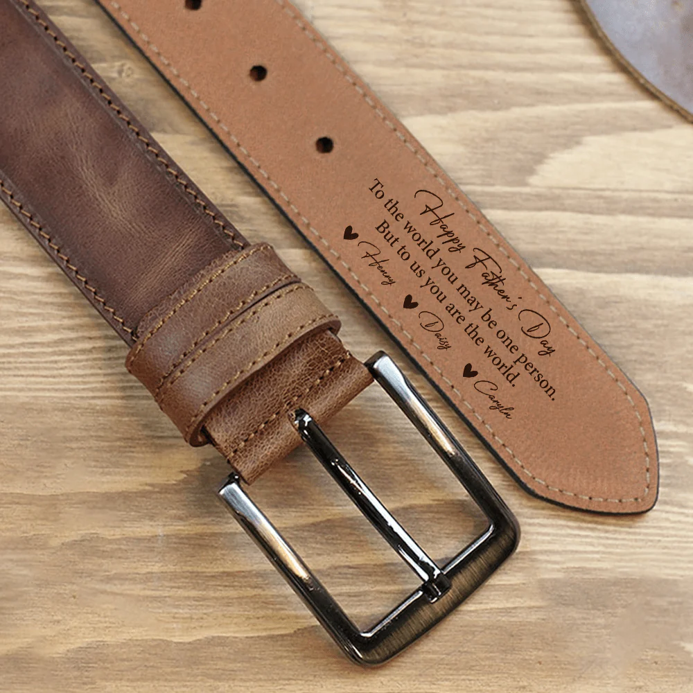Happy Father's Day Dad To Us You Are The World Belt Personalized Gift TA29 890434 - Image 6