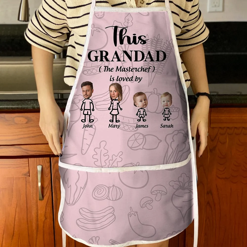 Happy Father's Day This Daddy The Master Chef Is Loved By Cotton Apron HO82 893352 - Image 2