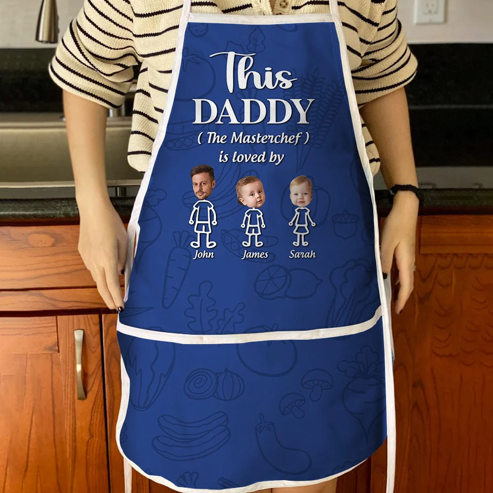 Happy Father's Day This Daddy The Master Chef Is Loved By Cotton Apron HO82 893352 - Image 3