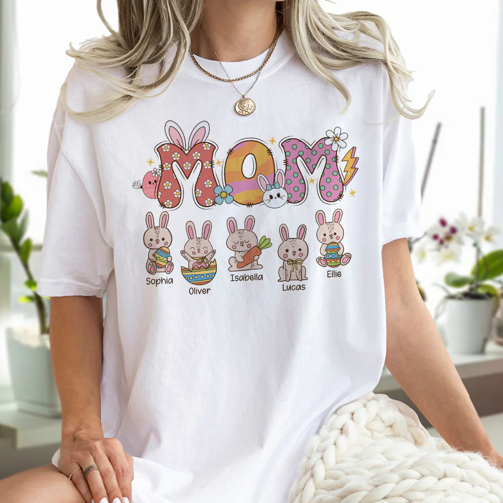Happy Mother's Day Bunny Gigi Easter Gigi Bright Shirt Personalized Gift HO82 893526 - Image 2