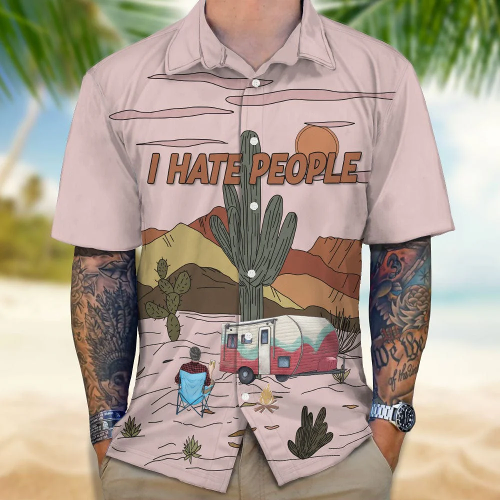 I Hate People Camping Hawaii Shirt Personalized Gift N304 889526 - Image 2