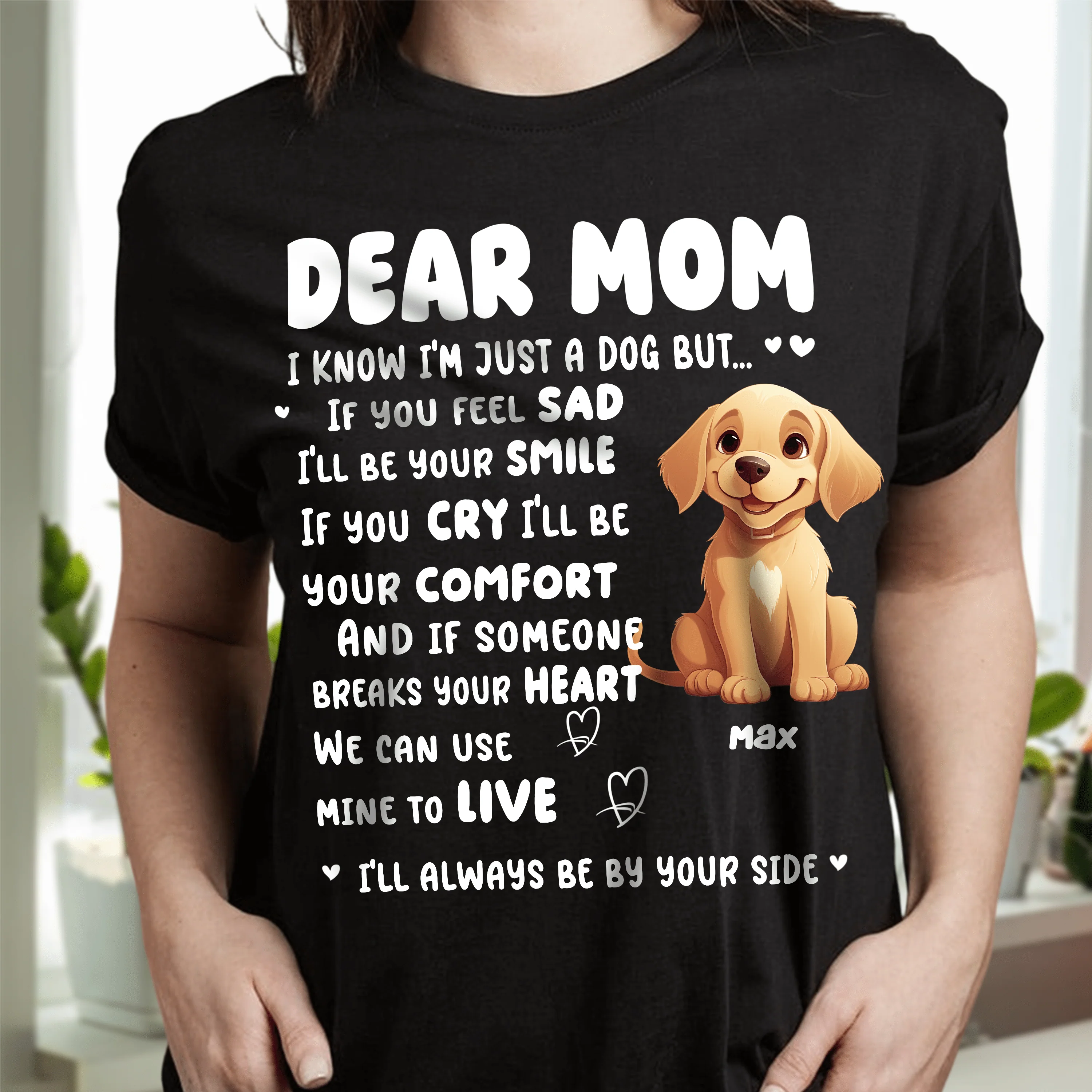 I‘ll Always Be By Your Side Dog Dark Sweatshirt For Dog Lovers Personalized Gift N369 HO82 893520 - Image 4