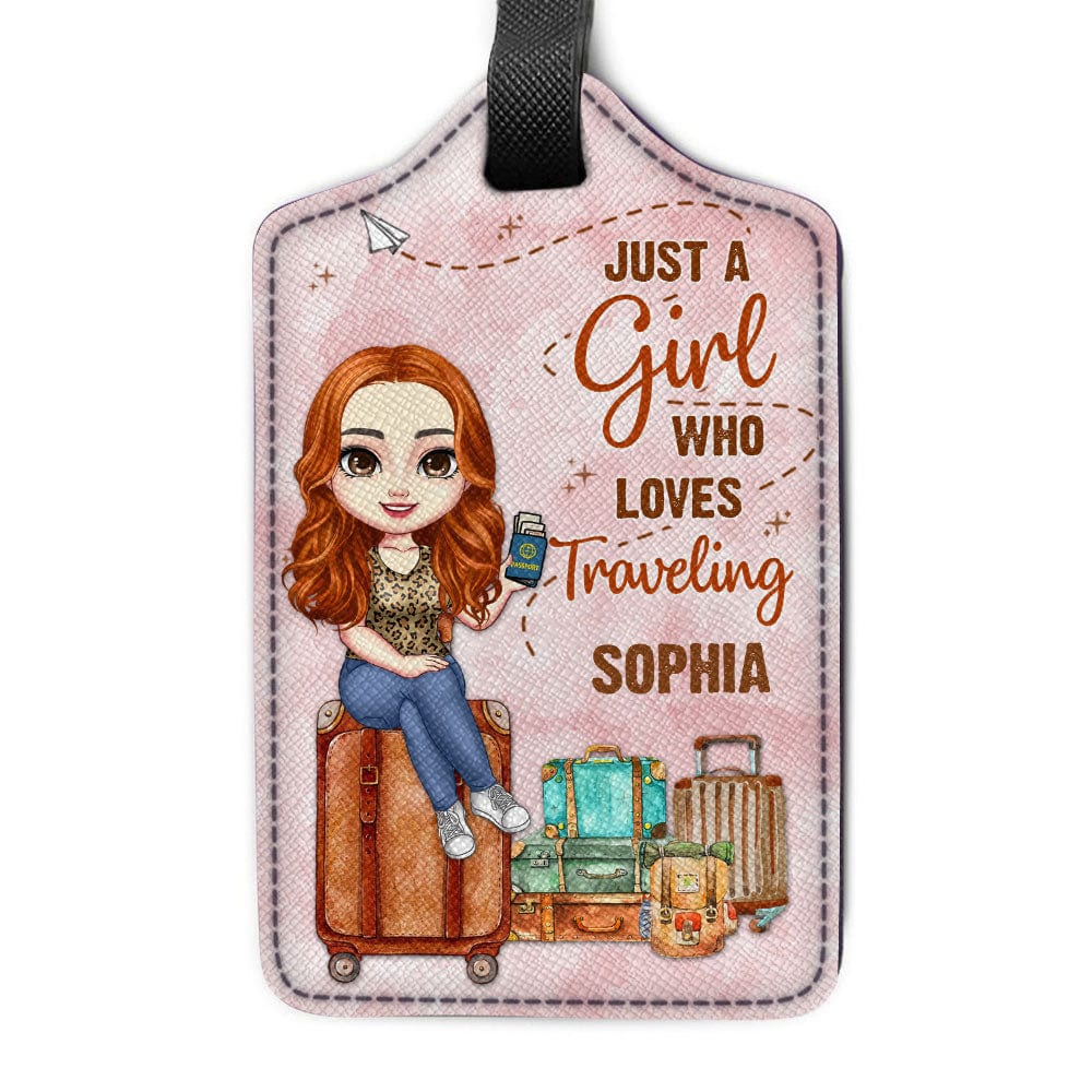I'm A Girl Who Loves Traveling For Travelers Luggage Tag Personalized Gift TA29 890282 - Image 3