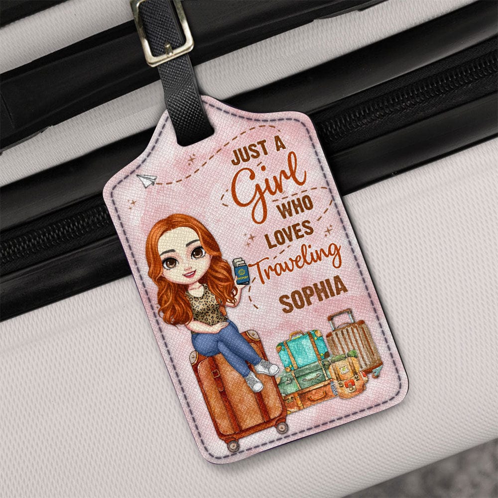 I'm A Girl Who Loves Traveling For Travelers Luggage Tag Personalized Gift TA29 890282 - Image 4