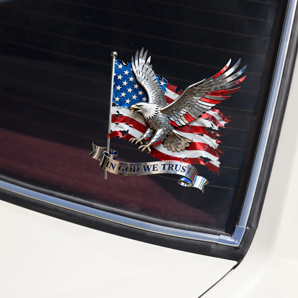In God We Trust Patriotic Car Window Decal Sticker - American Christian Gift HO82 902150 - Image 4
