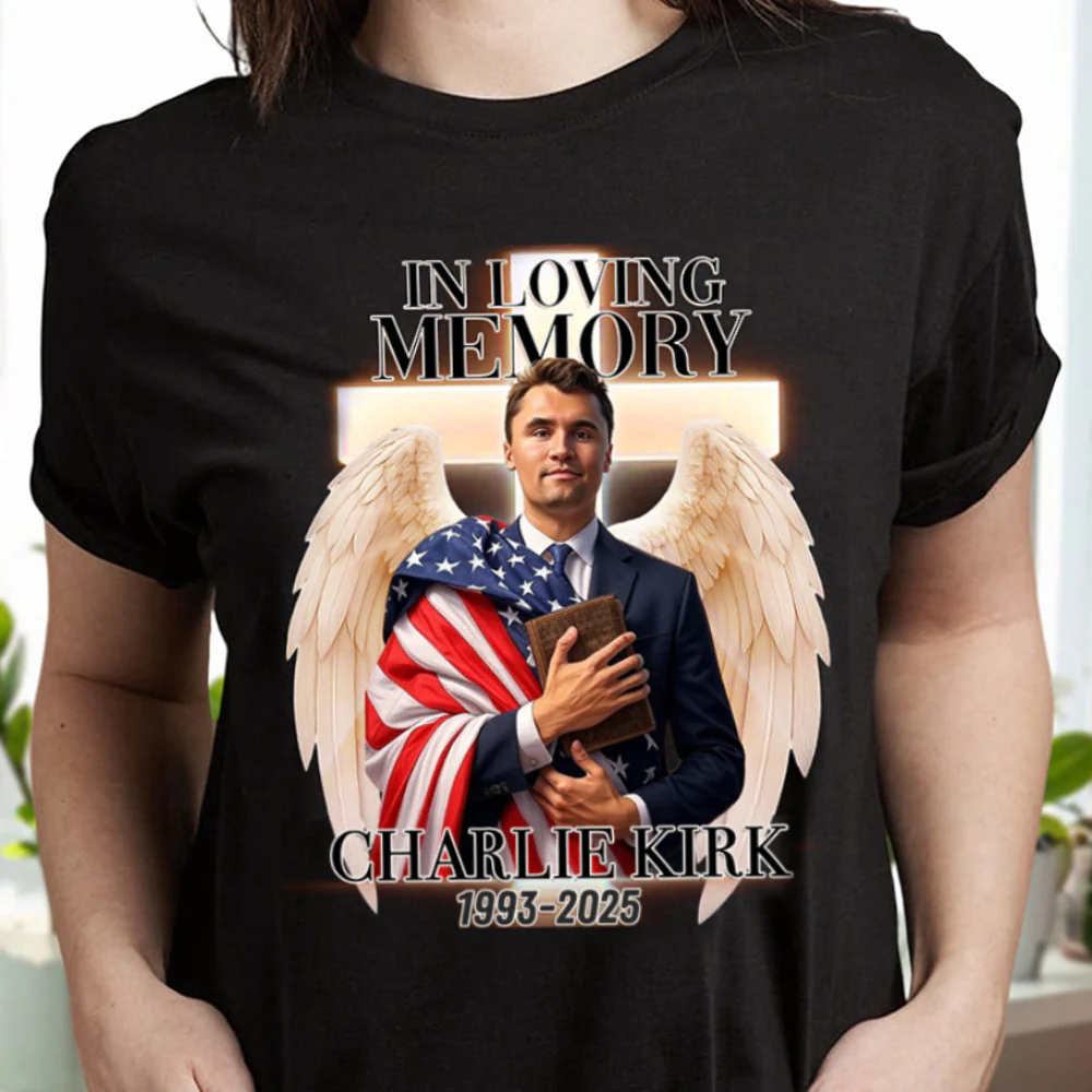 In Loving Memory Of Charlie Kirk Dark Shirt HO82 65776 - Image 4