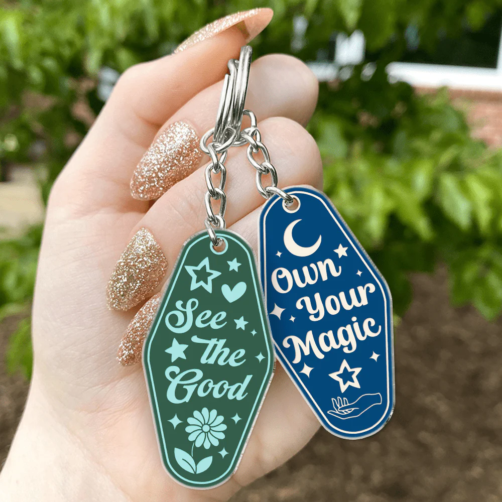 Kindness Is Magic With Retro Inspired Motel Acrylic Keychain Personalized Gift K228 889814 - Image 4