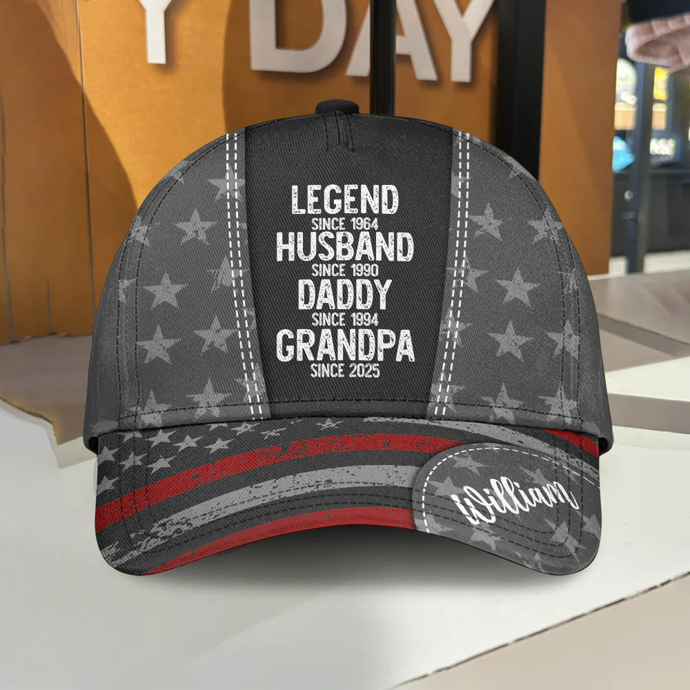 Legend Husband Daddy Classic Cap Personalized Gift For Dad, Father's Day HO82 893922 - Image 3