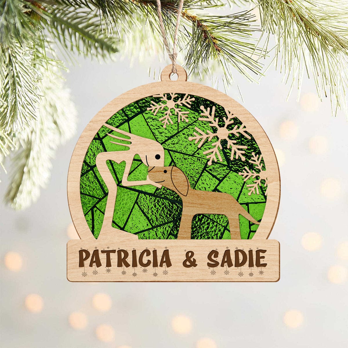 Loving Fur Babies Dog Layered Suncatcher Ornament Personalized Gift N304 889726 - Image 2