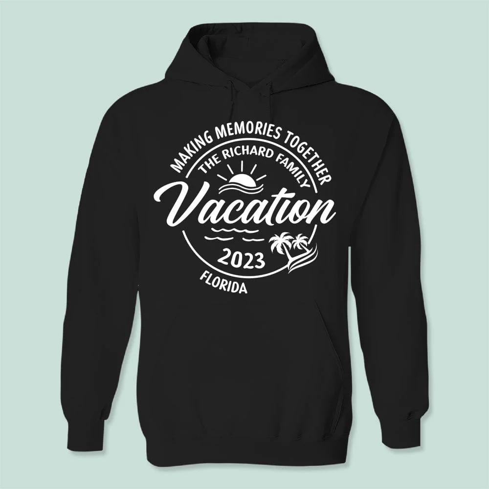 Making Memories Together Vacation 2023 Family Dark Shirt TA29 889410 - Image 3