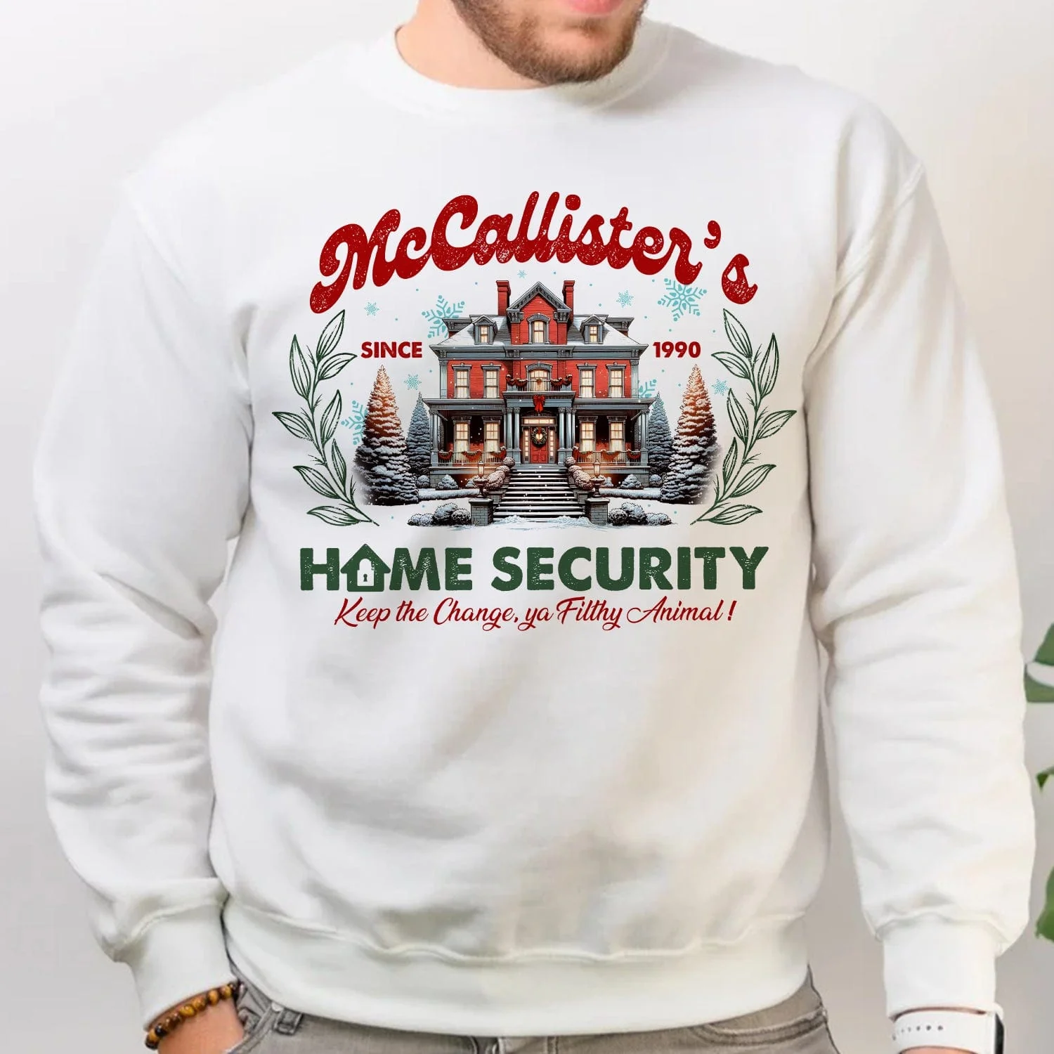 Mc Callister's Home Security Christmas Sweatshirt HO82 893200 - Image 5