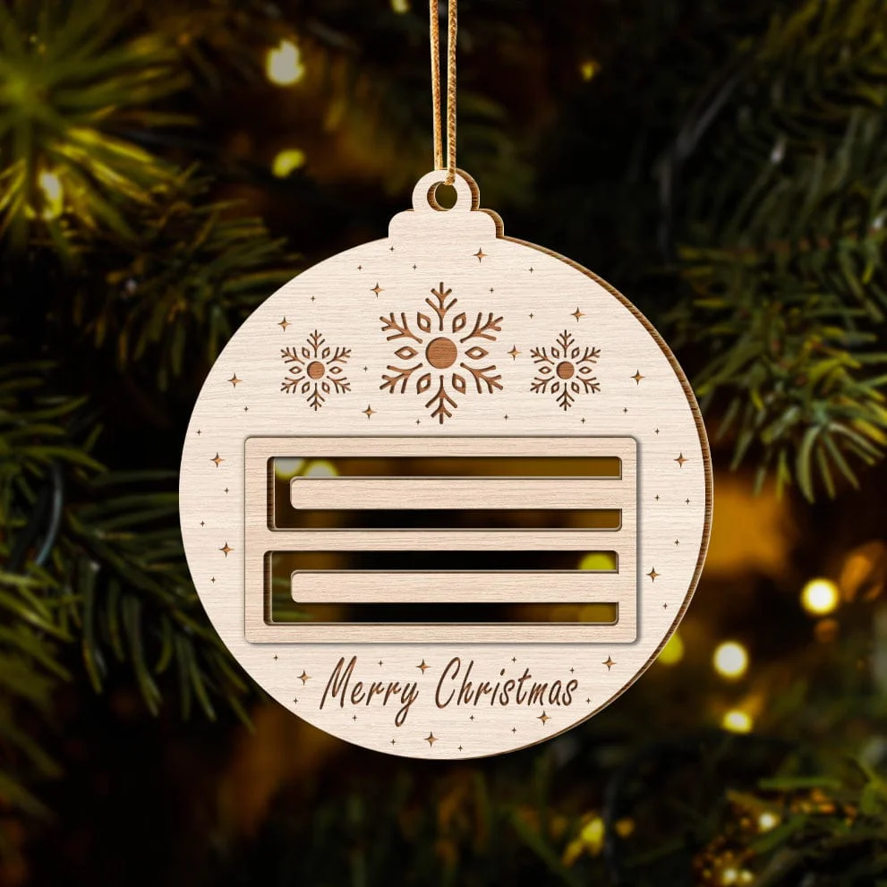 Merry Christmas Wood Money Holder Ornament HO82 893124 - Image 4