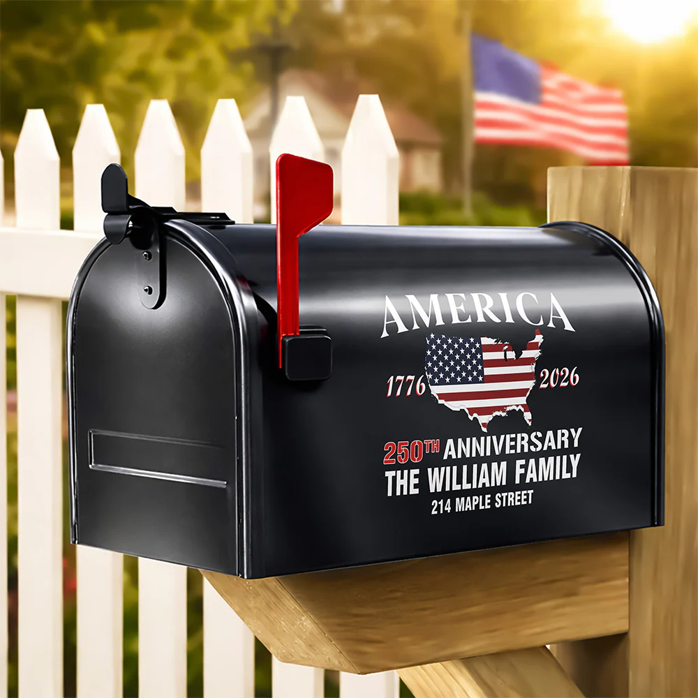 Personalized America 250th Anniversary Mailbox Decal HO82 901032 - Image 2