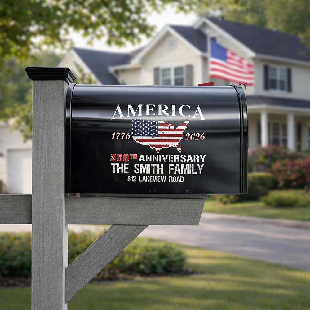 Personalized America 250th Anniversary Mailbox Decal HO82 901032 - Image 5