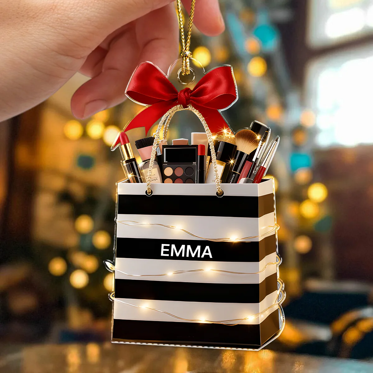 Personalized Beauty Brush Christmas Acrylic Ornament Gift For Makeup Lovers HO82 900558 - Image 3