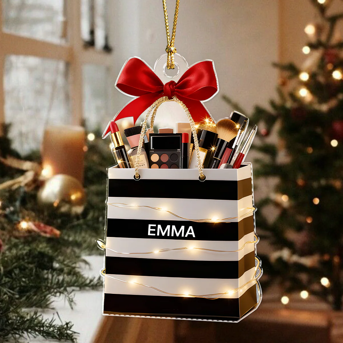 Personalized Beauty Brush Christmas Acrylic Ornament Gift For Makeup Lovers HO82 900558 - Image 5