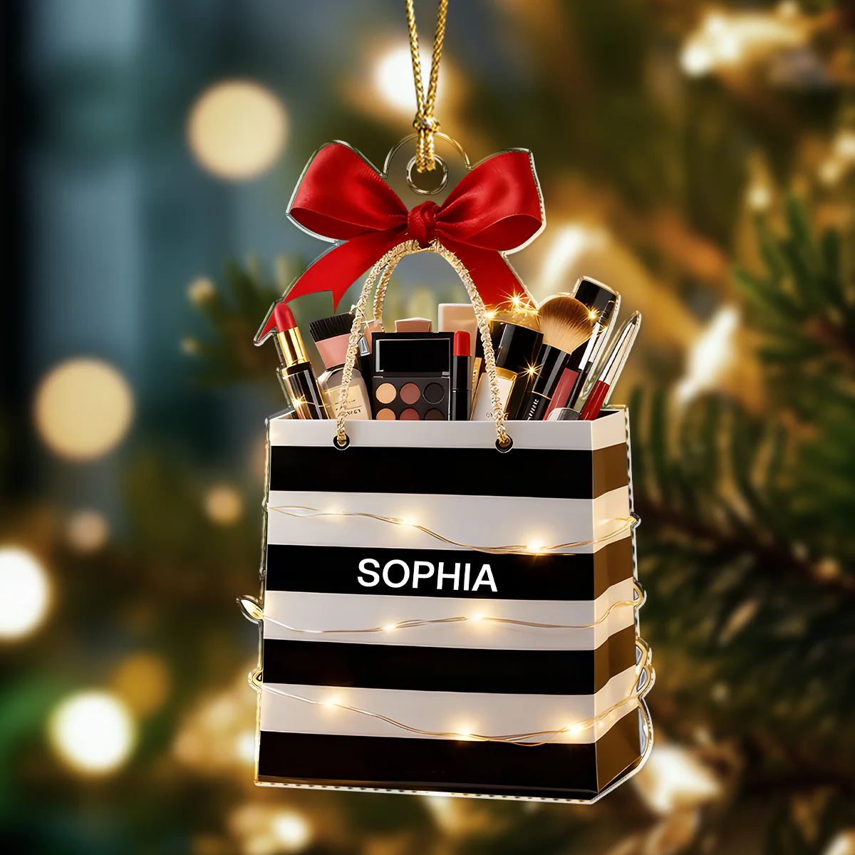 Personalized Beauty Brush Christmas Acrylic Ornament Gift For Makeup Lovers HO82 900558 - Image 6