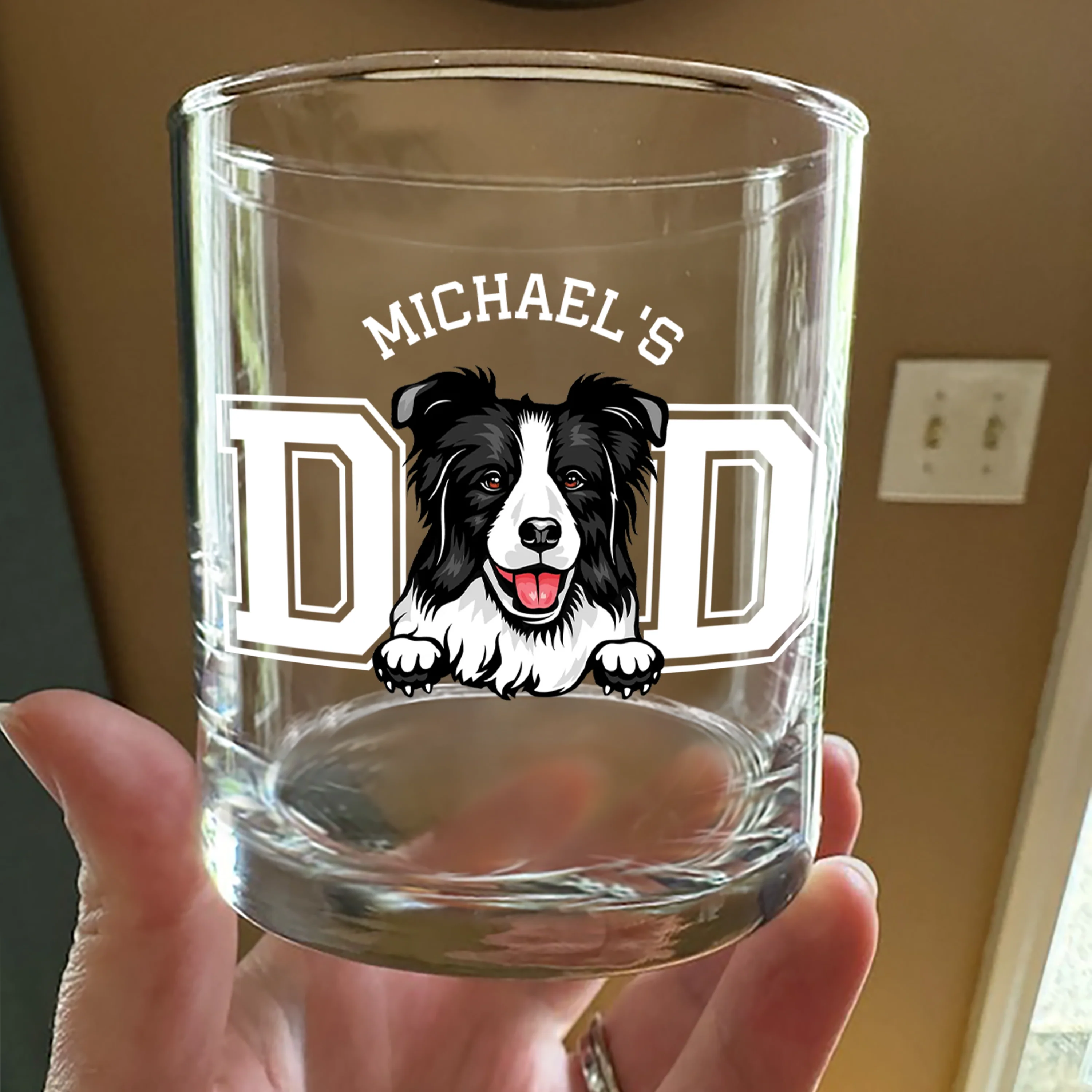 Personalized Dog Cat Dad Whiskey Glass Gift For Father's Day, Birthday Gifts HO82 893952 - Image 2