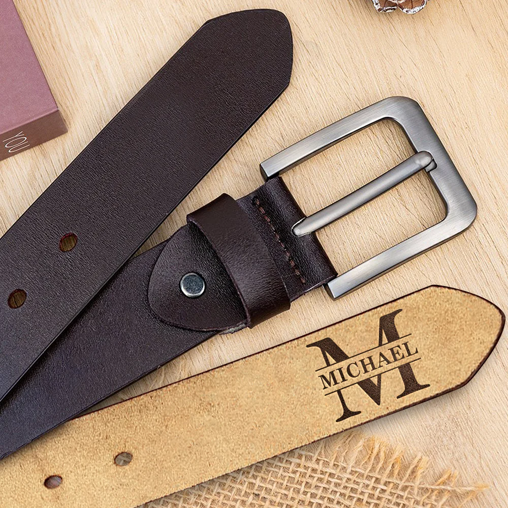 Personalized Engraved Leather Belt, Gift For Boyfriend, Husband, Golfer, Unique Golf Enthusiast Gift HO82 900846 - Image 4