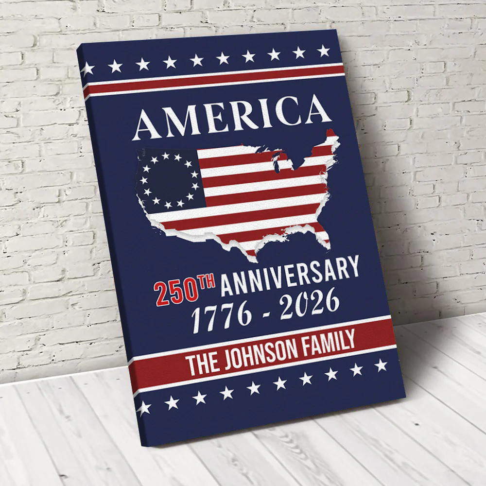Personalized Family Name America 250th Anniversary Canvas Poster HO82 901442 - Image 5